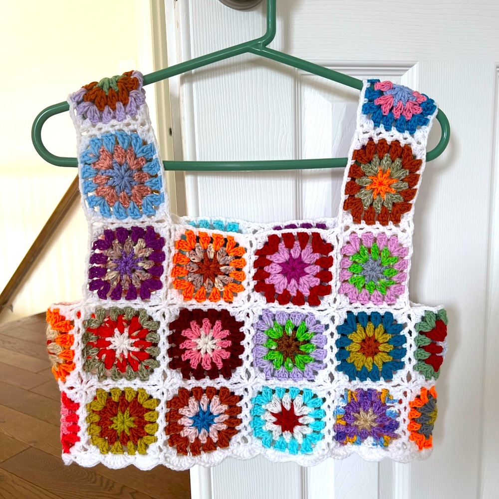 Crochet Granny Square Tank Top